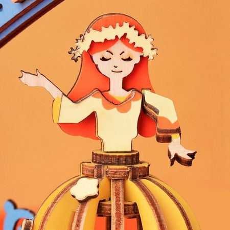 ROBOTIME Drewniane Puzzle 3D - Pozytywka Gramofon