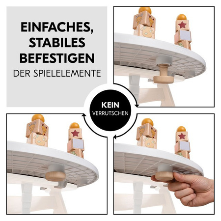 hauck zestaw taca i zabawka do krzesełka Alpha sorter z żyrafą