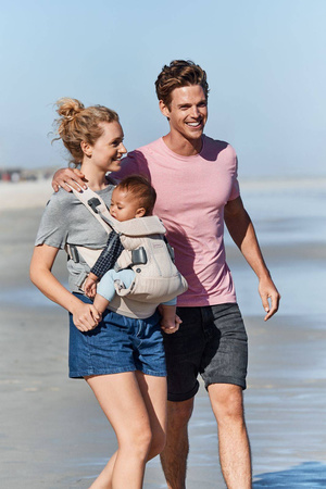 BABYBJORN ONE AIR 3D MESH - nosidełko, Perłowy Różowy