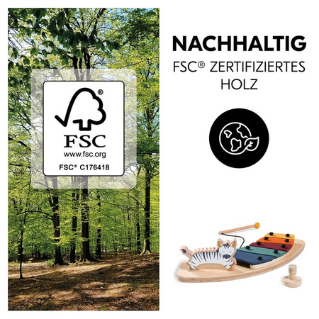 hauck zabawka do krzesełka Alpha cymbałki z zebrą