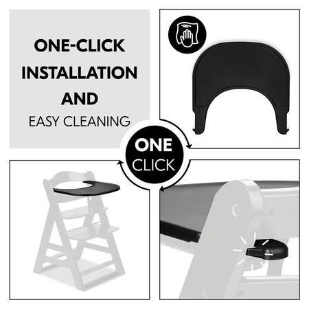 hauck tacka Alpha Click Tray Black