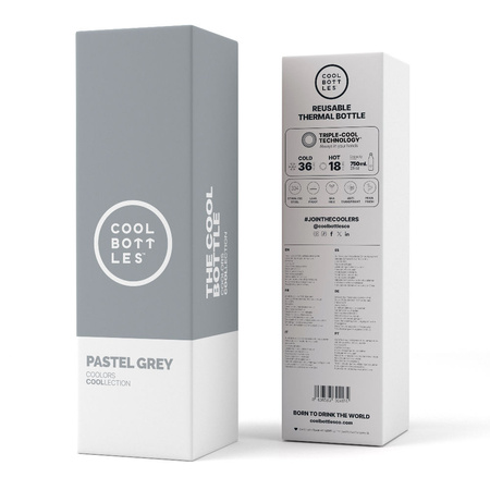 Cool Bottles Butelka termiczna 750 ml Pastel Grey