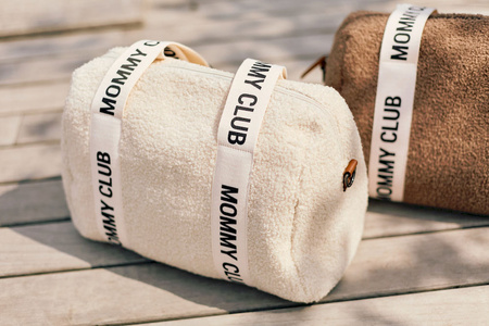 Childhome Torba do wózka Mommy Club Signature Teddy White