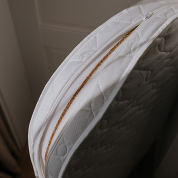 Materac z wkładką kokosową do OWALNEGO łóżeczka - duży