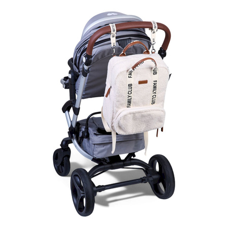 Childhome Plecak Family Club Signature Teddy Off white